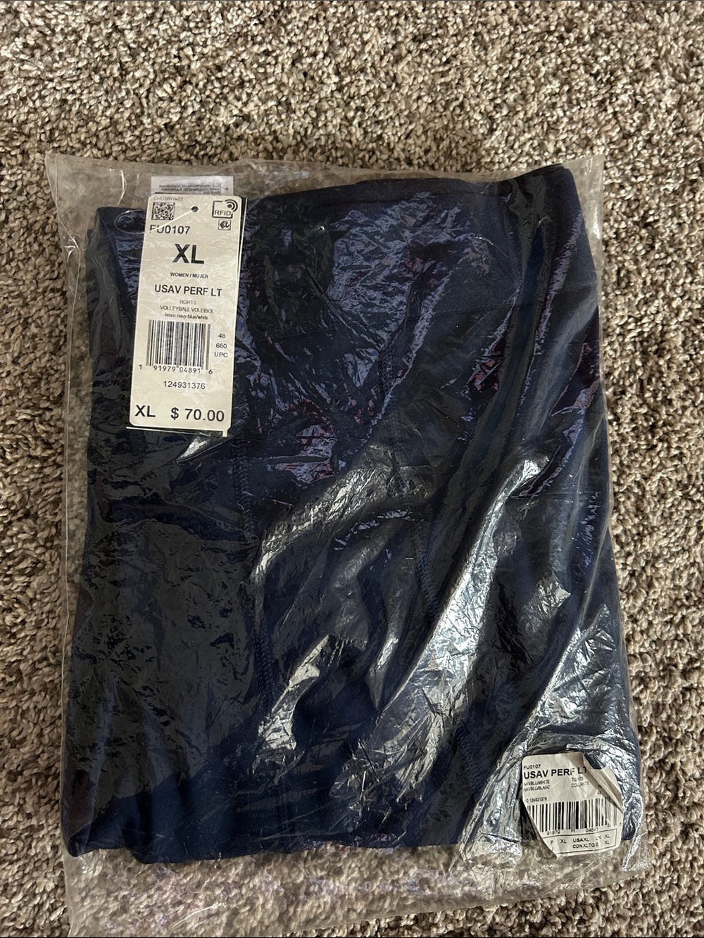 XL Navy USAV Performance Tights- Packaged NWT